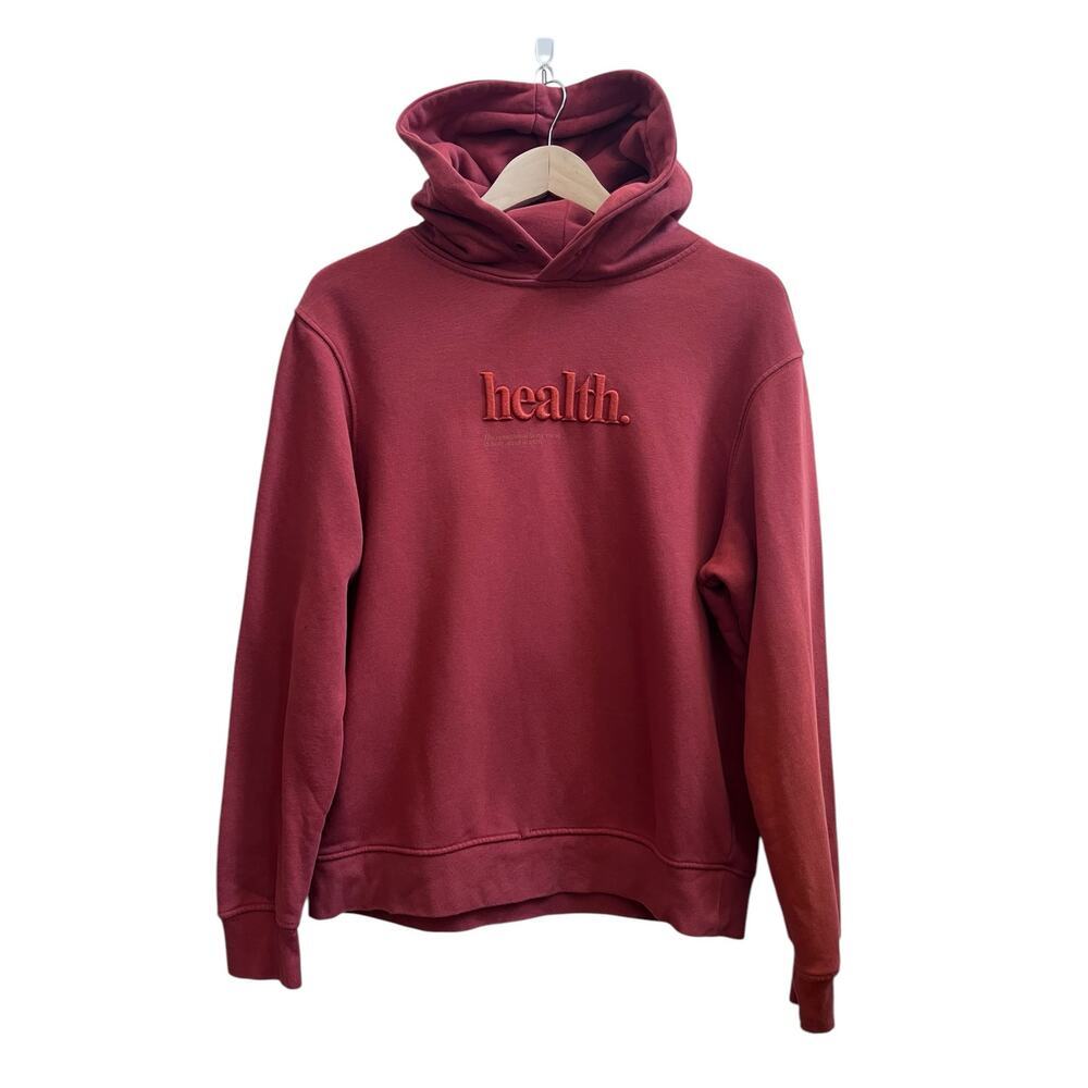 MNG Man Health Embroidered Regular Fit Hoodie Sweater Missing Drawstring Small